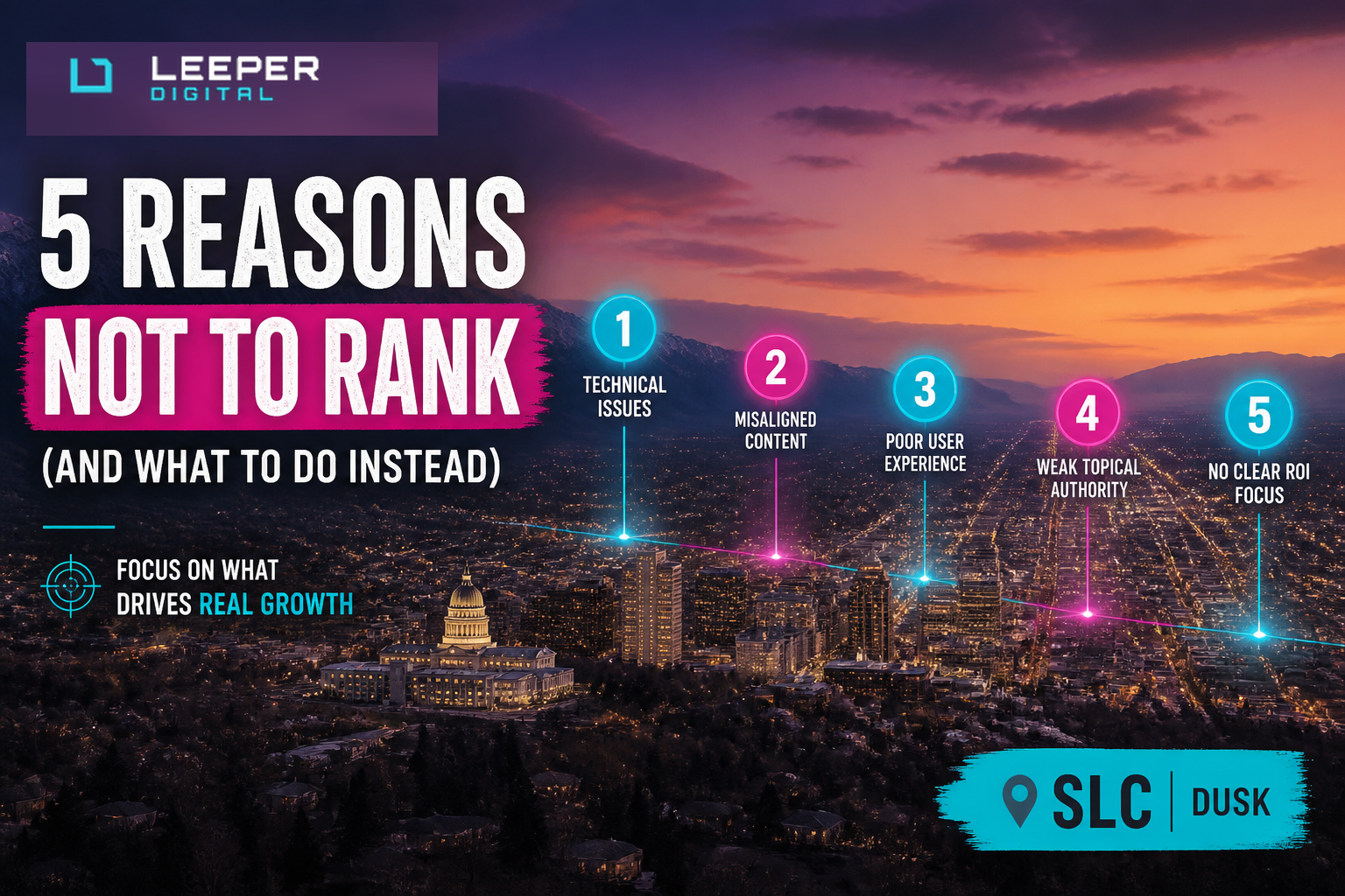 Five reasons a Salt Lake City business is not ranking on Google