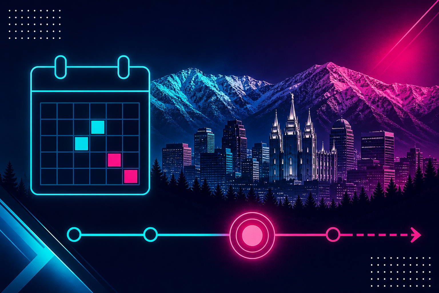 Month-by-month SEO timeline for Salt Lake City businesses, no ads